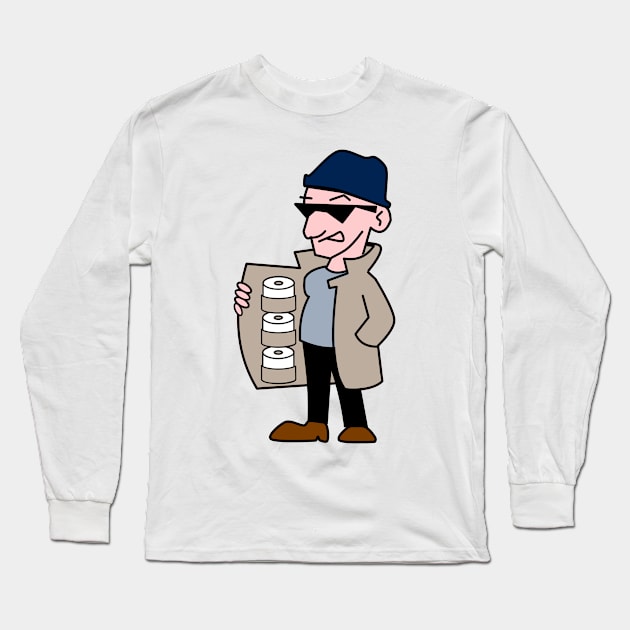 Secret toilet paper dealer - the new currency Long Sleeve T-Shirt by All About Nerds